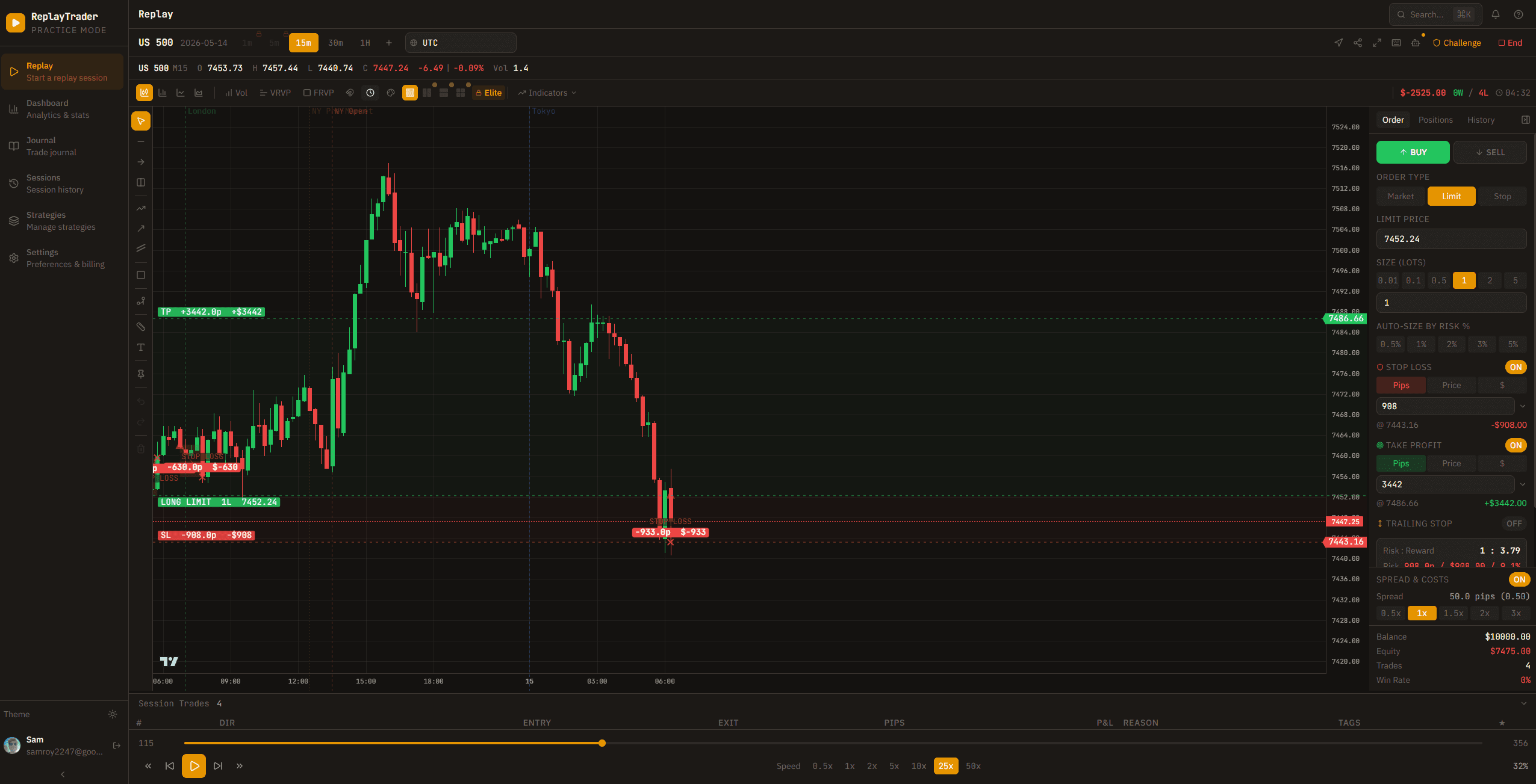 ReplayTrader preview